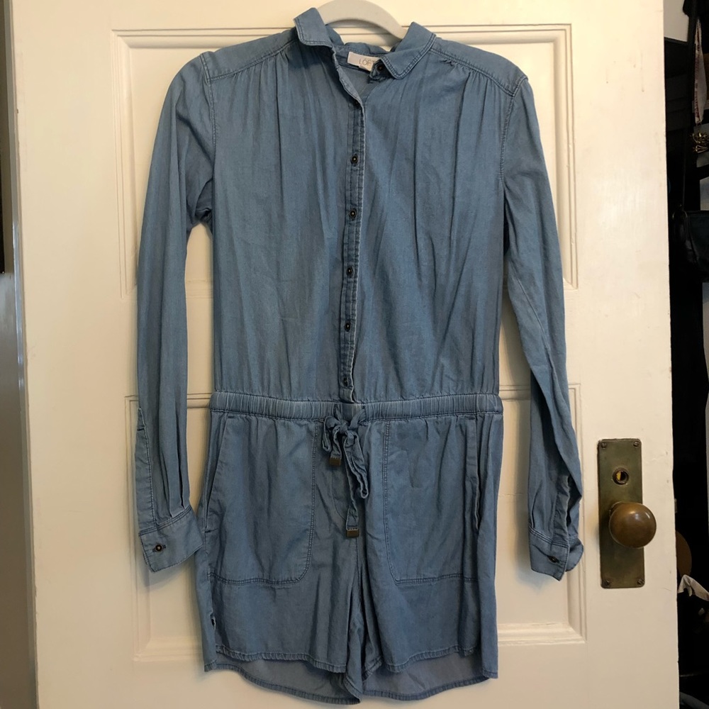 Denim romper
